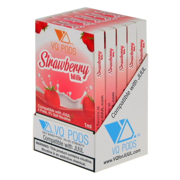 VQ PODS Strawberry Milk 4 Pods - Image 3