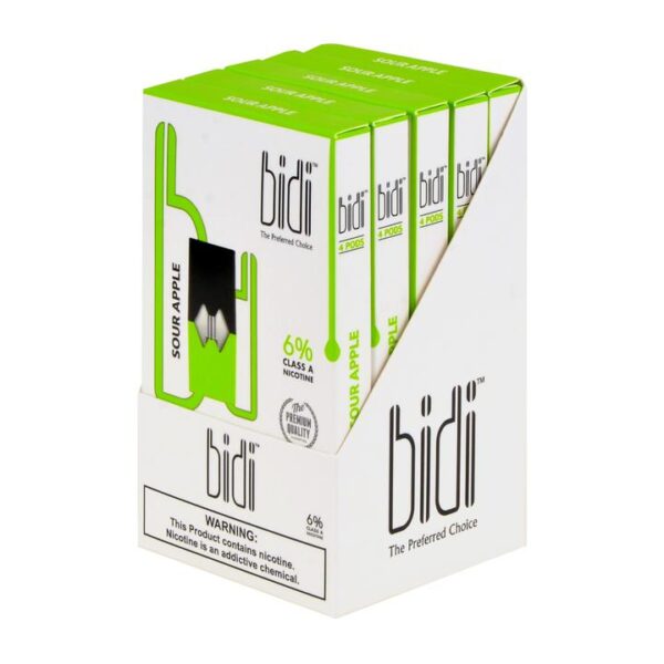 Bidi Sour Apple 4 Pods - Image 2