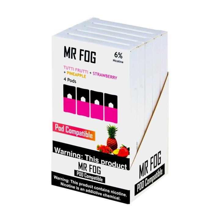 Mr Fog Tutti Frutti + Strawberry + Pineapple 4 Pods