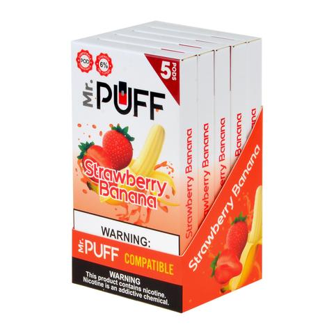 Mr Puff Strawberry Banana 5 Pods