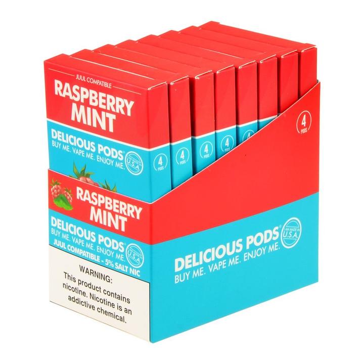 Delicious Pods Raspberry Mint Pack of 4