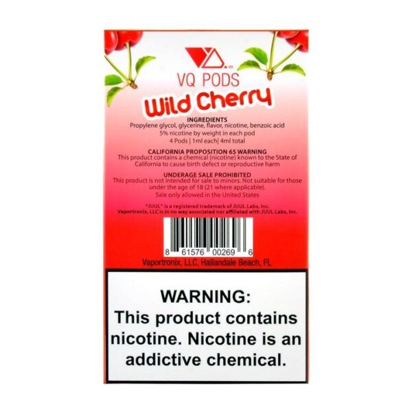 VQ PODS Wild Cherry 4 Pods - Image 3