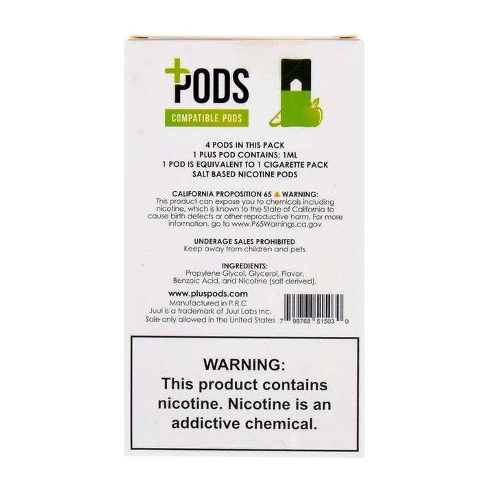 Plus Pods Green Apple Pack of 4