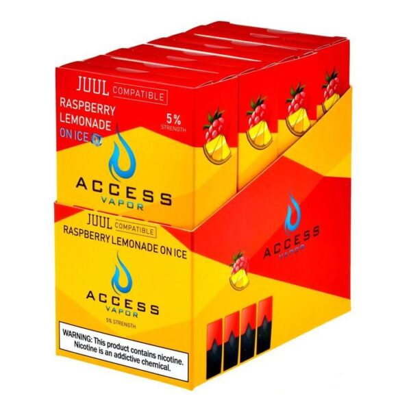 Access Vapor Raspberry Lemonade 4 Pods - Image 2