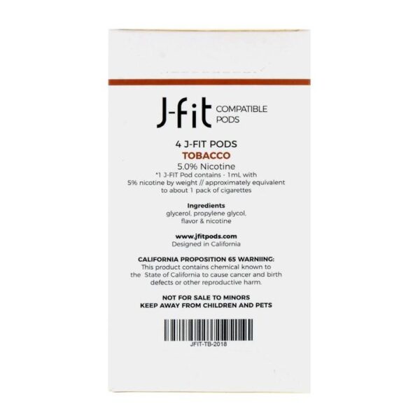 J-Fit Tobacco 4 Pods - Image 2