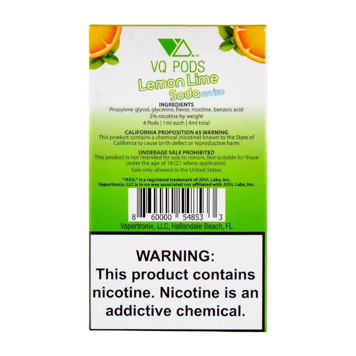 VQ PODS Lemon Lime Soda On Ice 4 Pods