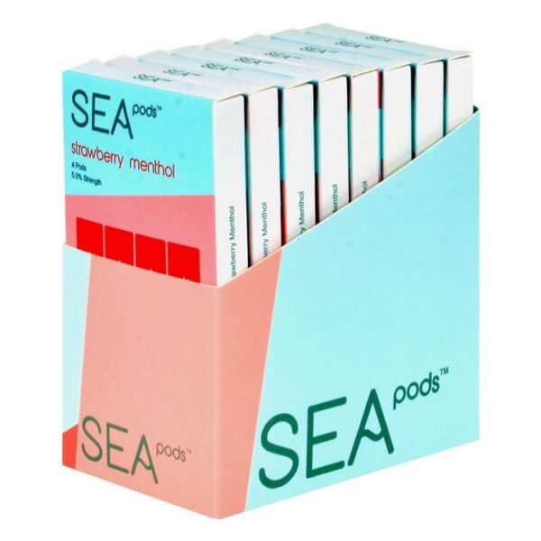 Sea 100 Strawberry Menthol 4 Pods - Image 2