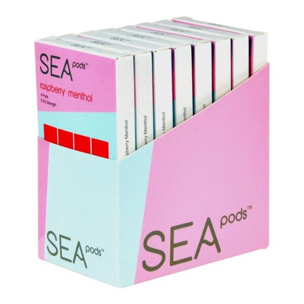 Sea 100 Raspberry Menthol 4 Pods - Image 2