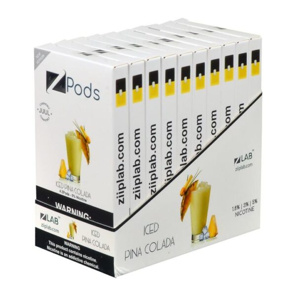 Ziip Iced Pina Colada 4 Pods - Image 2