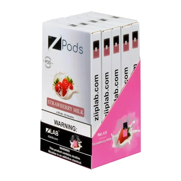 Ziip Strawberry Milk 4 Pods - Image 2