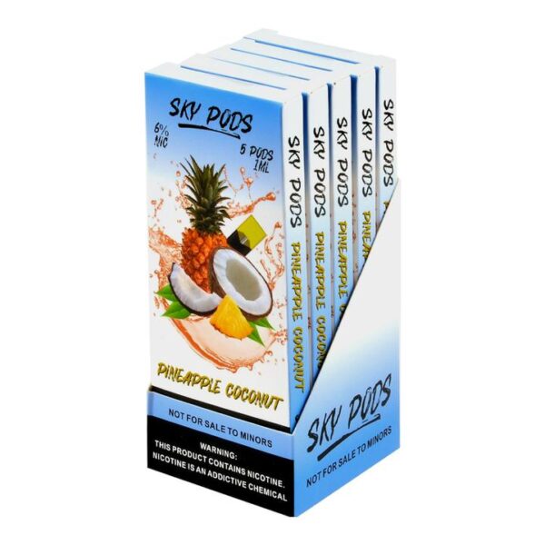 Sky Pods Pineapple Coconut Pack of 5 - Image 2