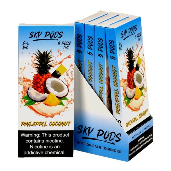 Sky Pods Pineapple Coconut Pack of 5 - Image 3