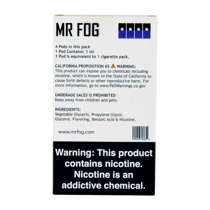 Mr Fog Blueberry Mango 4 Pods