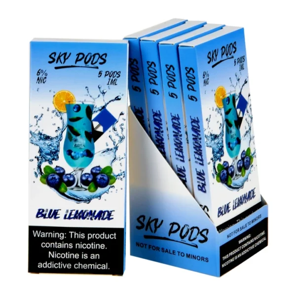 Sky Pods Blue Lemonade Pack of 5 - Image 3