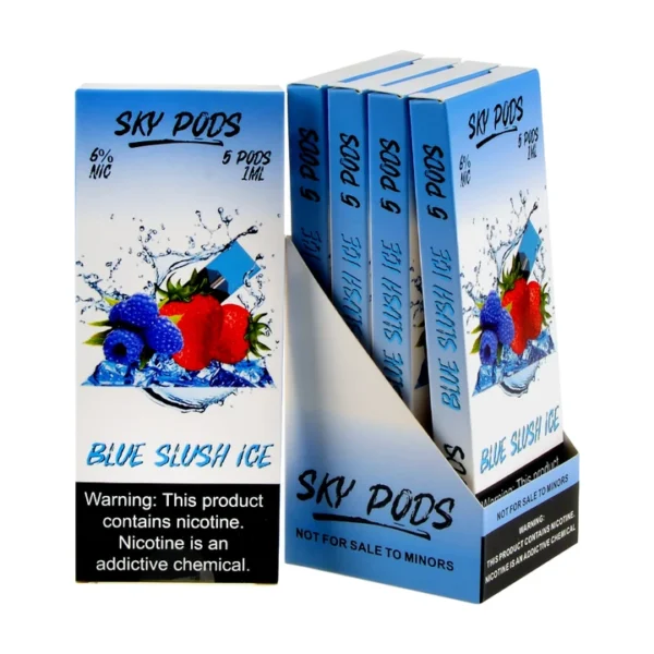 Sky Pods Blue Slush Ice Pack of 5 - Image 3