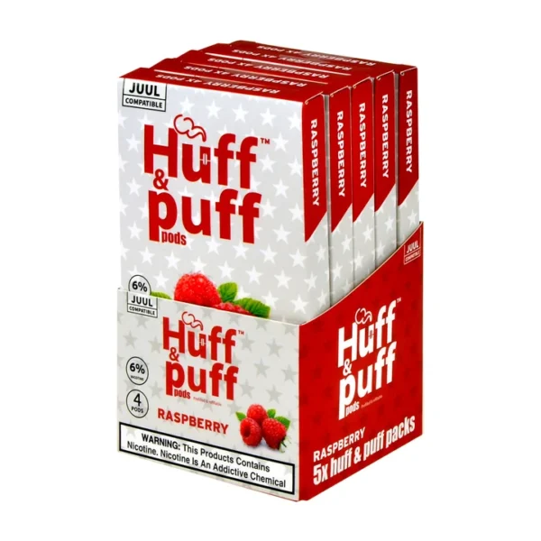 Huff & Puff Raspberry 4 Pods - Image 2