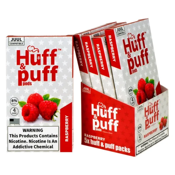 Huff & Puff Raspberry 4 Pods - Image 3