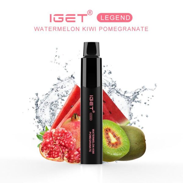 IGET LEGEND WATERMELON KIWI POMEGRANATE – 4000 PUFFS