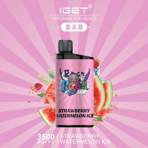 IGET BAR STRAWBERRY WATERMELON ICE – 3500 PUFFS