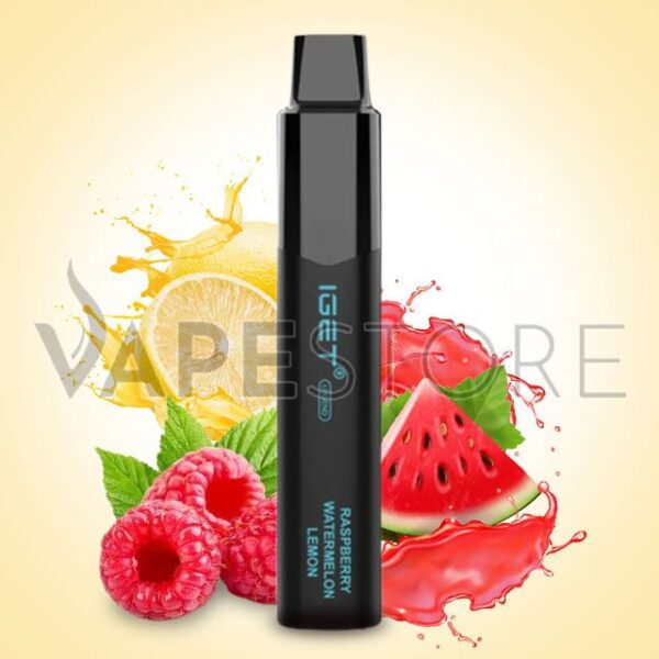 IGET LEGEND 4000 PUFFS RASPBERRY WATERMELON LEMON DISPOSABLE VAPE