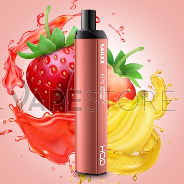 HQD MAXX 2500 PUFFS STRAWBERRY BANANA DISPOSABLE POD VAPE