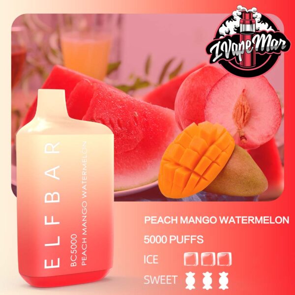 ELF BAR BC5000 & PEACH MANGO WATERMELON