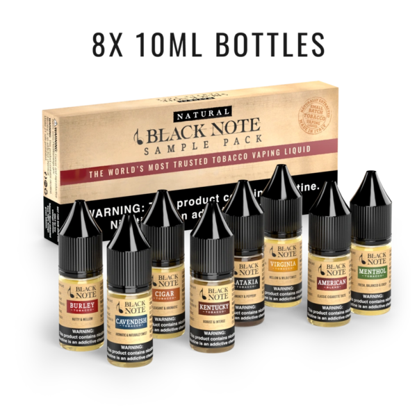 Sample Pack (50vg/50pg) 8 Distinct 10ml Tobacco Flavors